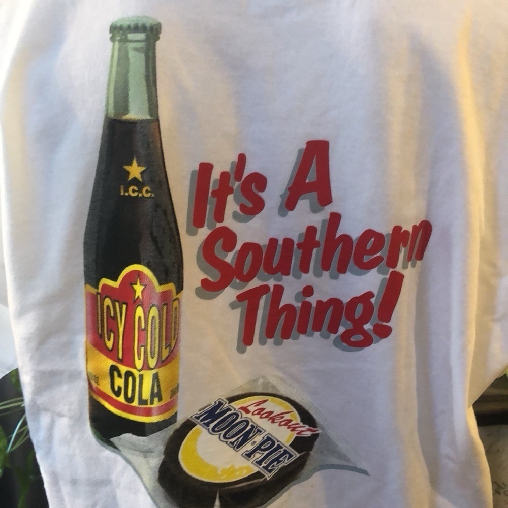 HANES MOON PIE ITS A SOUTHERN THING GRAPHIC WHITE TEE UNISEX LG NEW WITHOUT TAGS - Picture 6 of 10